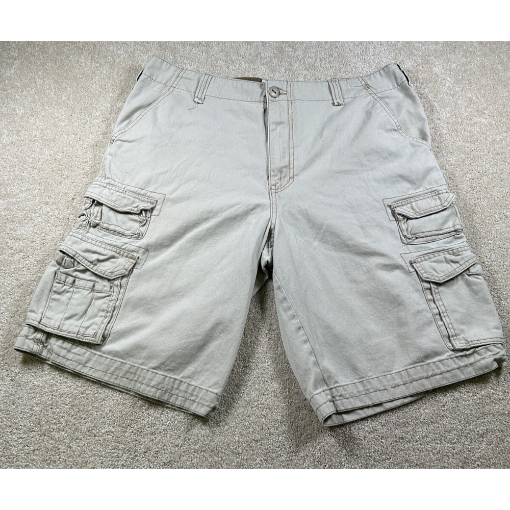 Iron Mens‎ Size 36 Cargo Khaki Beight Shorts Gorpcore